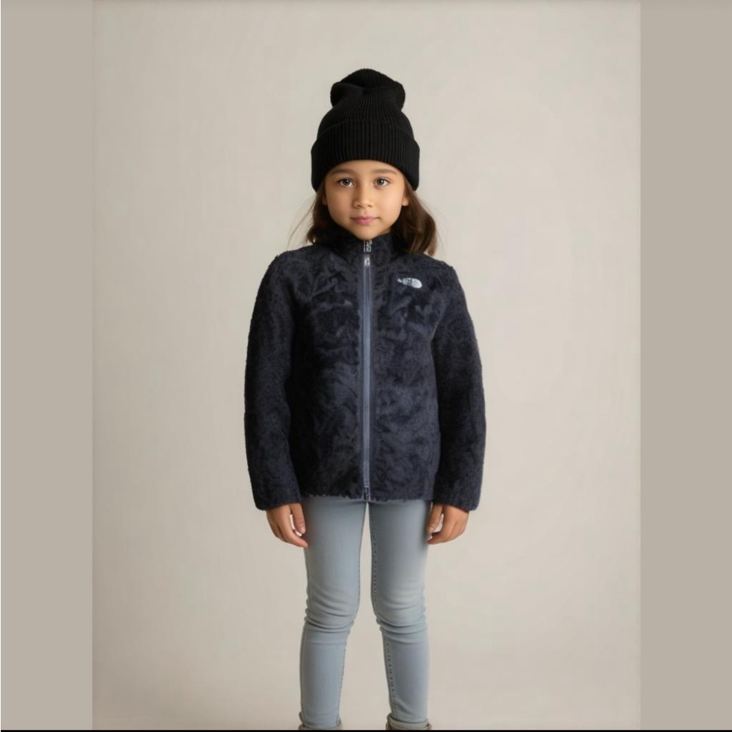 Girls The North Face Jacket, M, Black Reversible